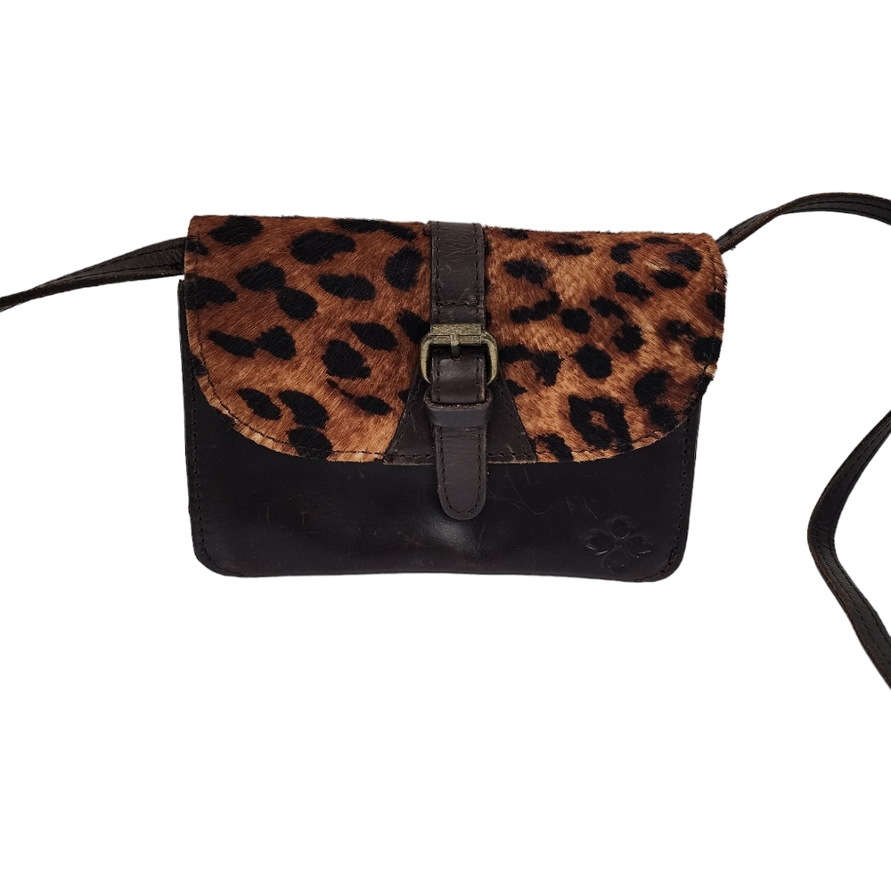 PATRICIA NASH ANIMAL PRINT CROSSBODY BAG "WITH FLAWS"